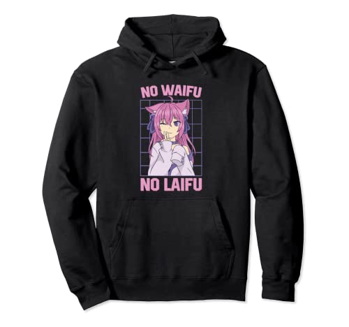 s Anime ästhetisches Otaku Kawaii No Waifu Laifu Pullover