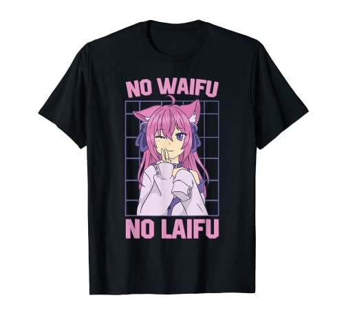 s Anime ästhetisches Otaku Kawaii No Waifu Laifu TShirt