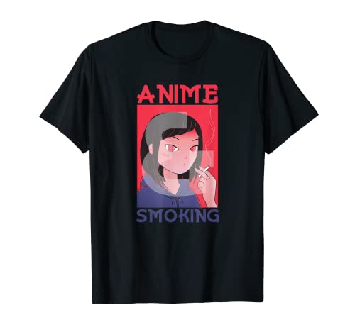 Anime And Smoking Waifu Aesthetic Graphic TShirt