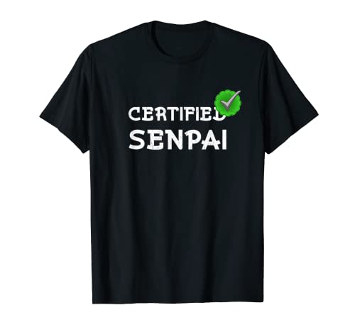 Lustige Anime Grafik Certified Senpai Damen und Herren