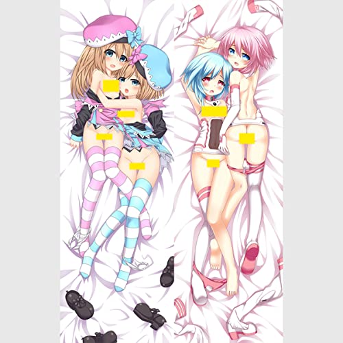 Hyperdimension Neptunia Rom & Ram Body Kissenhülle, Anime Pillowcase Doppelseitige Dakimakura Bezug