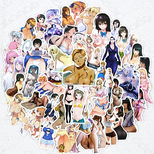 Japanese Anime Girl Sticker - 100Pcs Hentai Sexy Girls Stickers Waterproof Vinyl Sticker Lovely DIY 