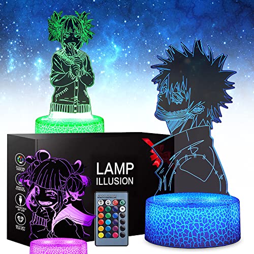 Anime Toy Nachtlicht, geeignet zimmerdekoration, 3 16 Farbwechsel mit Touch-Fernbedienung, Jungen un