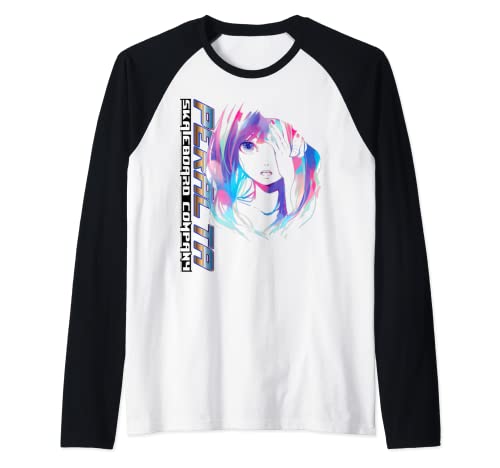 Ahegao Face Lewd Anime und Neko Cosplay Raglan