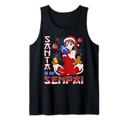 Anime Christmas Girl | Manga Senpai Style Tank Top