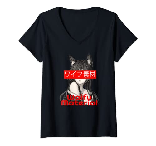 Damen Anime Aesthetic Girl Foxy Sexy Lewd WaifuTShirt mit
