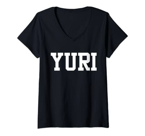 Damen Yuri Waifu Love Genre Homoerotik Bi Anime Hentai T-Shirt mit V-Ausschnitt