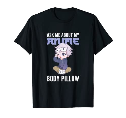 Frag mich nach meinem Anime Waifu Dakimakura TShirt