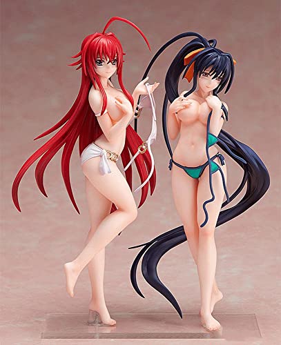 Anime -Rias Gremory/Himejima Akeno-2PC Swimsuit High School DxD 1/12 Removable Clothes Toy Statue 5.