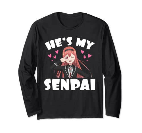 Hes My Senpai sexy Hentai Episode Schwert Anime Top Langarmshirt