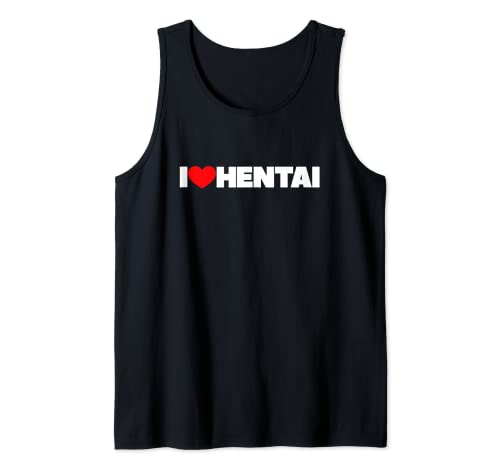 I Love (Herz) Hentai Tank Top
