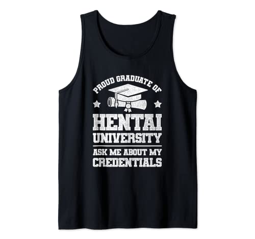 Lustige Anime Manga Otaku Hentai University Meme Tank Top