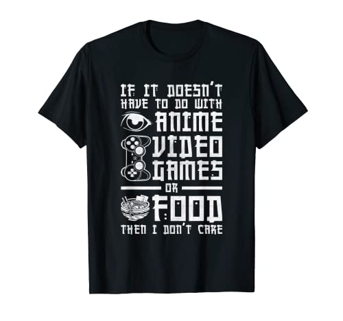 Lustige AnimeVideospiele oder Food Manga Otaku Meme TShirt