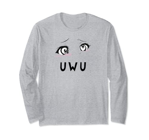 Uwu Aheghao Gesicht Langarmshirt