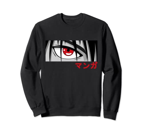Anime Boy Eye Face Manga Motiv Japan Serien Merch Sweatshirt