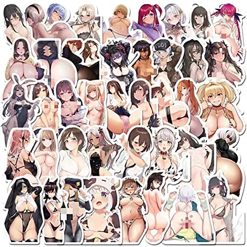 Anime sexy Lady Stickers Pack 156 Pcs Lolico Hentai Girl Stickes for Water Bottle Travel Case Skateb
