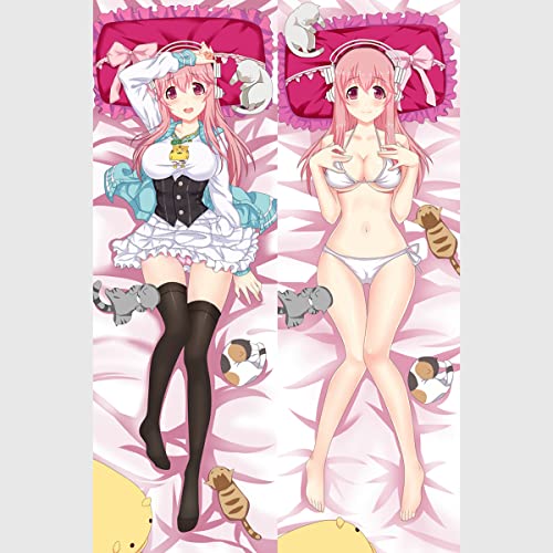 Soni-Ani Super Sonico The Anime Body Kissenhülle, Pillowcase Doppelseitige Dakimakura Bezug ZierDek