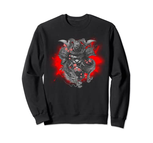kampfkunst tengu Samurai mit Drachen japan Sweatshirt