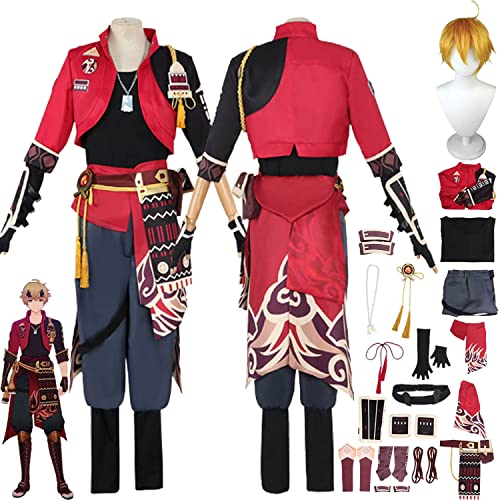 Amalon Genshin Impact Thoma Cosplay Kostüm Outfit Spielfiguren Hutao Klee Uniform Full Set Hallowee