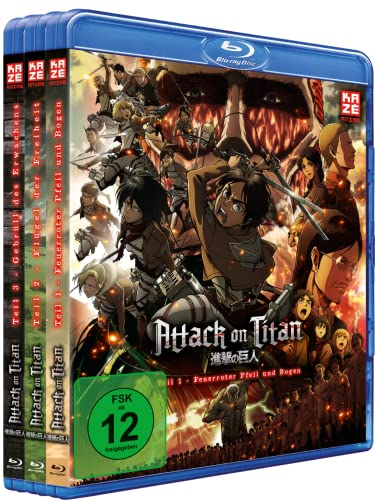 Attack on Titan Anime Movie Trilogie Gesamtausgabe ohne