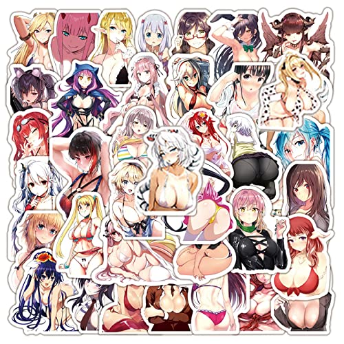 100PCS Kawaii sexy Anime Hentai Stickers for Phone Skateboard Girls Waterproof Sticker
