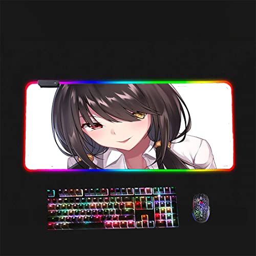 Date Live-Kurumi Tokisaki Anime Mousepad Weiche Gaming-Mousepad Ultra Thick 3mm Extended XXL