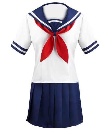 Game Yandere Simulator Cosplay Ayano Aishi Outfits, Sailor Skirt Suit for Anime Yandere-Chan