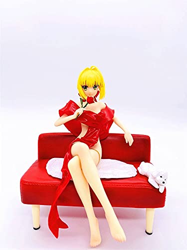 Anime Fate/Extra Last Encore Nero Claudius, 1/7 Ecchi Cute Busty Girl Red Bathrobe Statuen beweglich