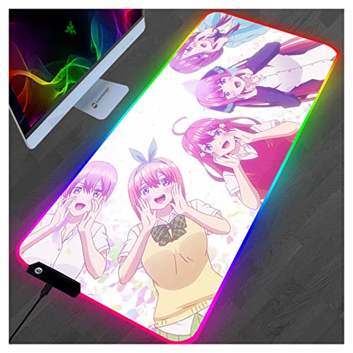 xiaopangtech Mousepad XXL Anime Table Pad Game Player Tastatur Teppich Spiel 3900, Size 300x800x3mm)