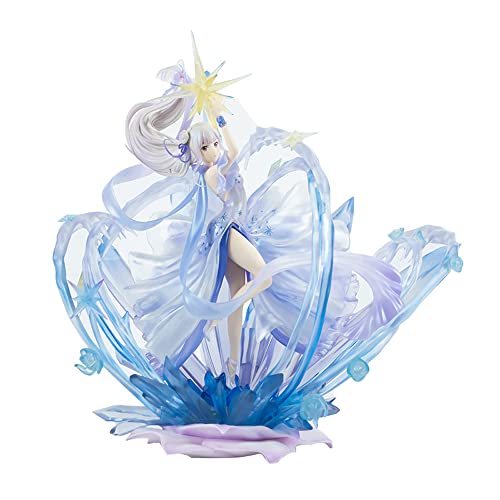 Anime Re:Zero -Emilia- 1/7 Crystal Dress beleuchtet Werden, Statue, 14,1 Zoll/36cm