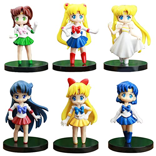Ksopsdey Sailor Moon Mini-Set, Tortendeko geburtstag, Party-, Partydekorationen, Kuchen zu Hause