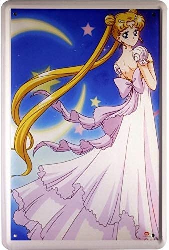 DekoDrom® Blechschild 20x30cm Manga Hentai Anime Girl langes Blondes Haar Elfe Fetish Kult Hobby Ba