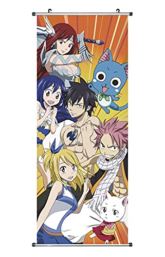 CosInStyle Anime Scroll Poster Stoffdrucke 100cm x 40cm Premium und künstlerisches Thema Manga hän