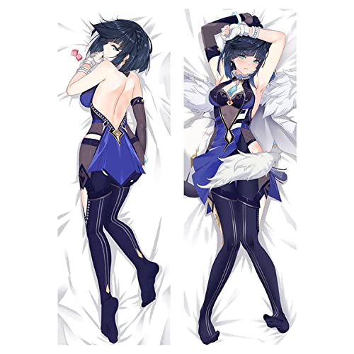 Body Kissenhülle Genshin Impact Yelan Anime Pillowcase, Doppelseitige Dakimakura Bezug Zier, Stil