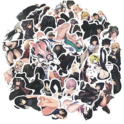 Froiny 100pcs Anime Sexy Hentai Sticker Pack Keine Wiederholung Waifu Aufklebere Skateboard -Gitarre