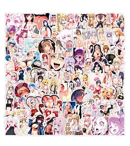 Huayao 100St. Anime Waifu Stickers Sexy Girl wasserdichte Aufkleber Wasserflasche Reisetasche Skateb