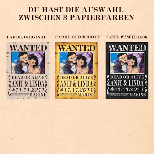 ALBALINO – Personalisiertes One Piece Wanted Poster mit – Bild 4