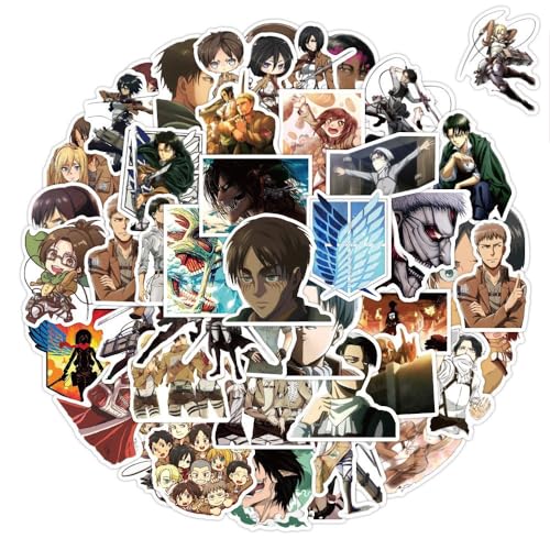 Anime Attack On Titan Anime-Aufkleber, beliebte -wasserdichte Vinyl-Graffiti-Aufkleber Gepäck, Skat