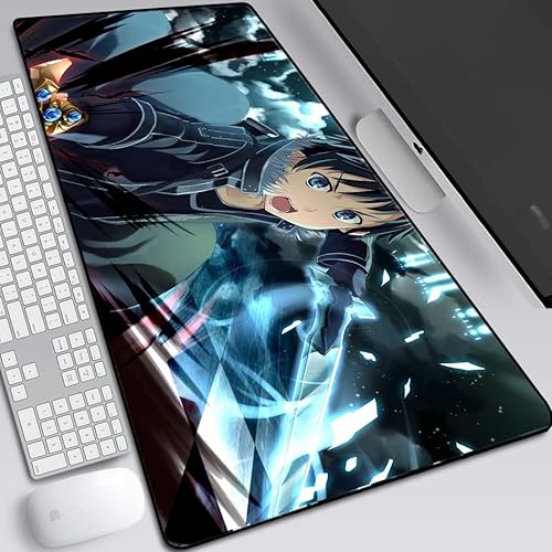 Anime Gaming-Mousepad, Gummiunterseite, Tastatur-Pad mit 20230524