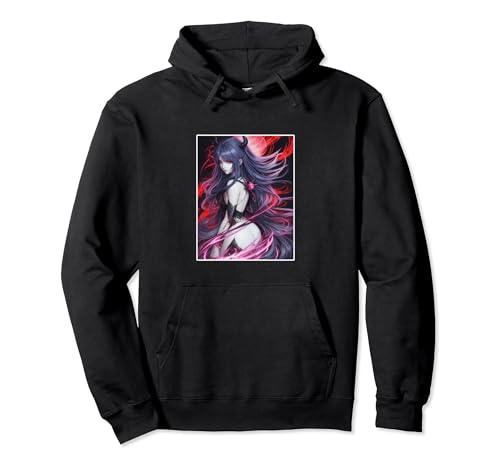 Anime Girl She Devil Dämonin Teufelin Pullover Hoodie