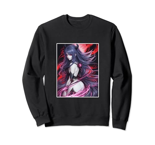 Anime Girl She Devil Dämonin Teufelin Sweatshirt