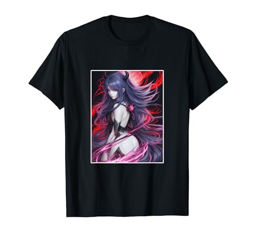 Anime Girl She Devil Dämonin Teufelin T-Shirt