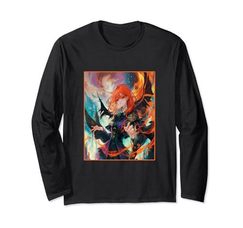 Anime Girl She Devil Dämonin Teufelin yandere Langarmshirt