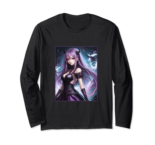 Anime Girl She Devil Dämonin Teufelin yandere Langarmshirt