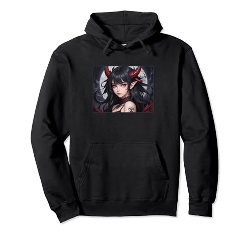 Anime Girl She Devil Dämonin Teufelin yandere Pullover