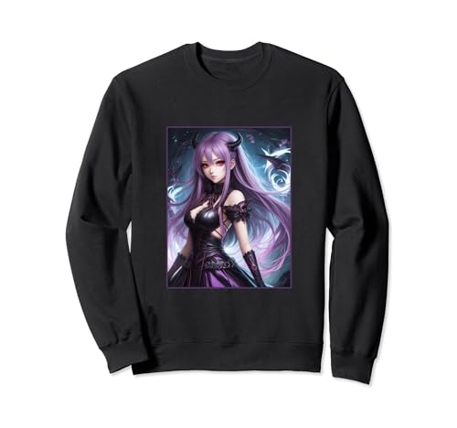 Anime Girl She Devil Dämonin Teufelin yandere Sweatshirt