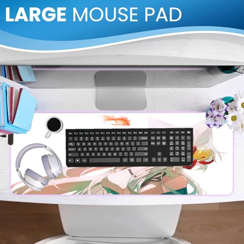 Mousepad Gaming Süßes Waifu Anime Gummibasis Pad XXL Heimbüro