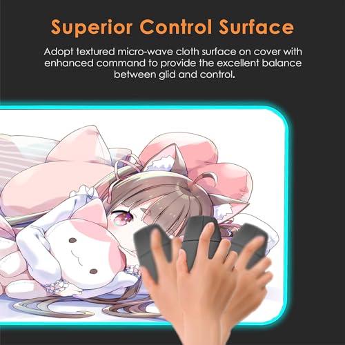 Mousepad Gaming Süßes Waifu Heimbüro Anime XXL matte