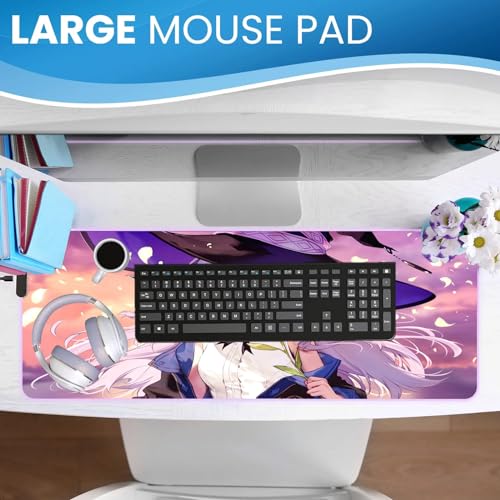 Mousepad Gaming Süßes Waifu Tischset XXL Druck Pad dicken Anime