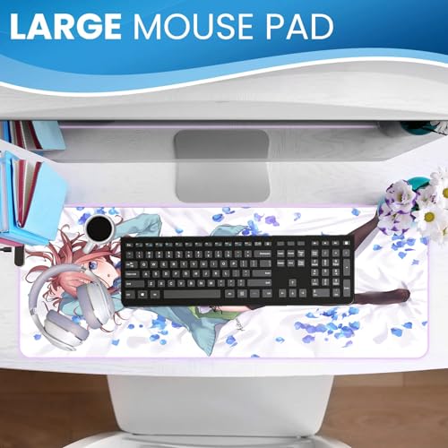 Mousepad Gaming Süßes Waifu Anime XXL Heimbüro matte Druck unterlage
